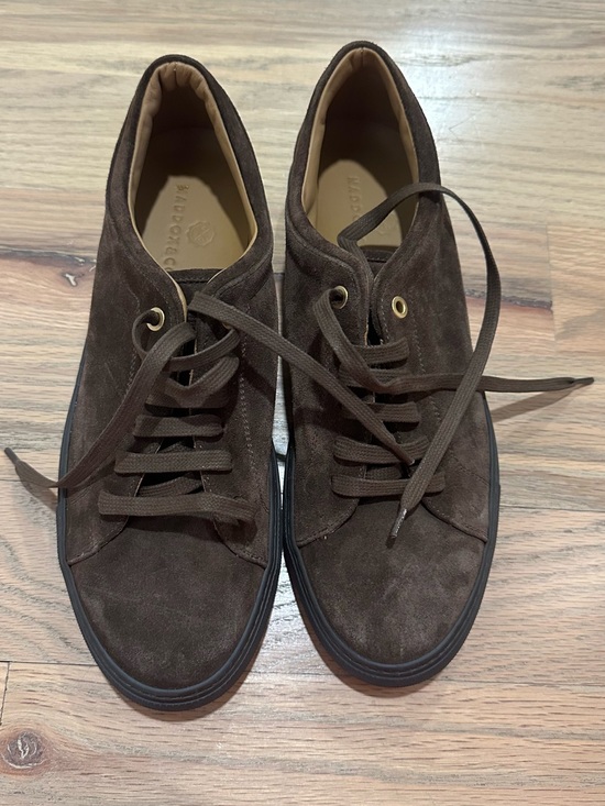 Maddox & Co Other - Men's Dark Brown Suede Lace-Up Sneakers